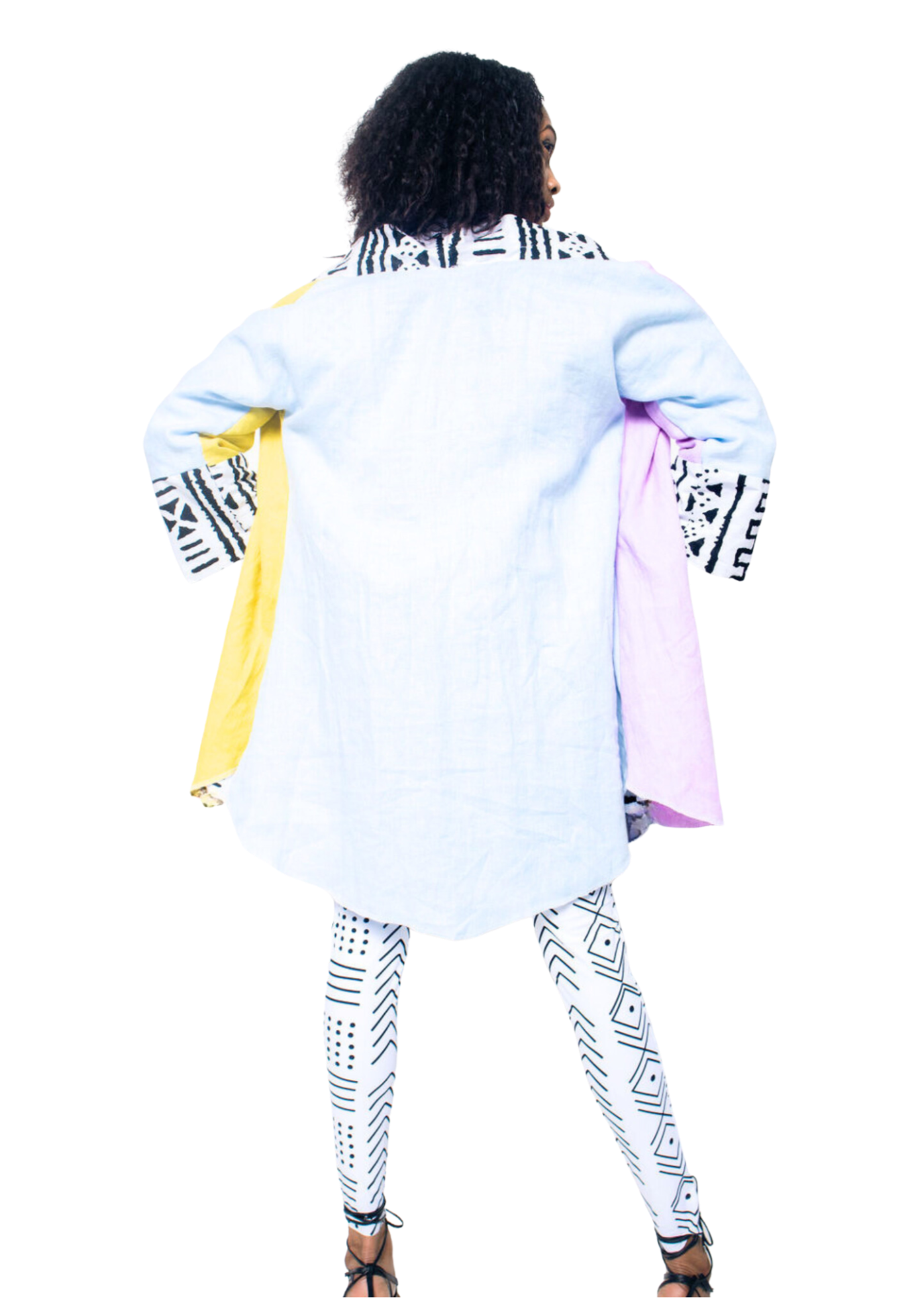 Reversible Linen Robe (Midi) 2 Styles in 1