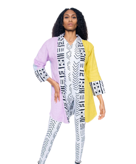 Reversible Linen Robe (Midi) 2 Styles in 1