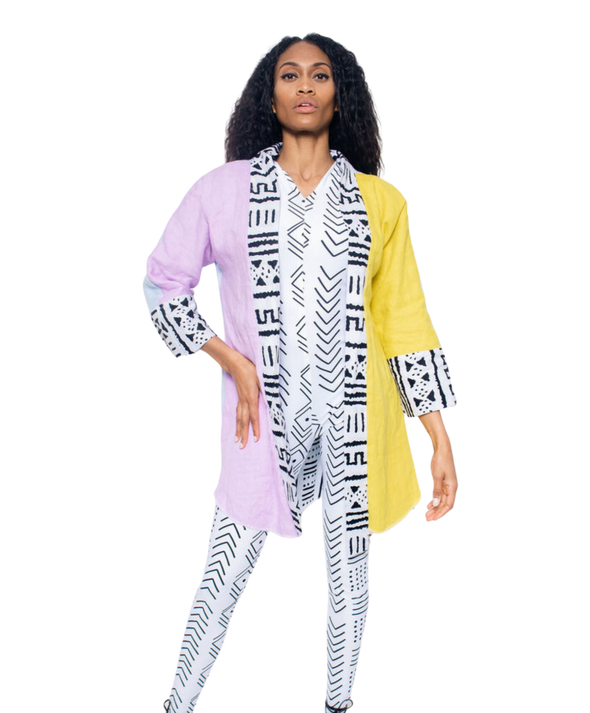 Reversible Linen Robe (Midi) 2 Styles in 1