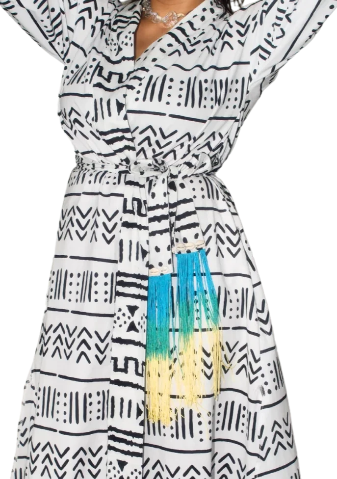 Mudcloth Robe (Maxi)
