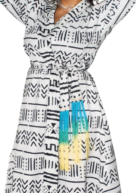 Mudcloth Robe (Maxi)