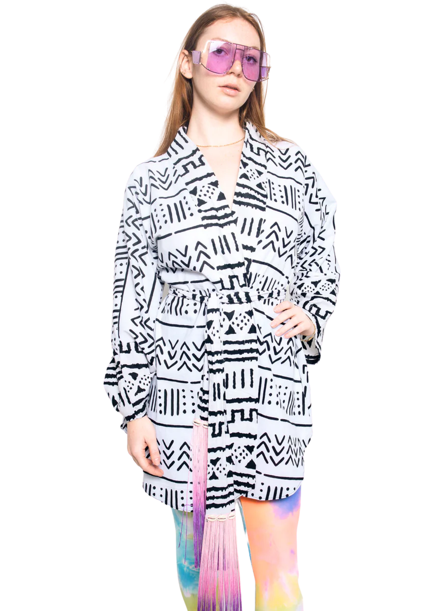 Reversible Linen Robe (Midi) 2 Styles in 1