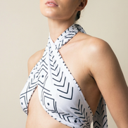 Slim Stretch Scarf - Mudcloth Print