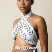 Slim Stretch Scarf - Mudcloth Print