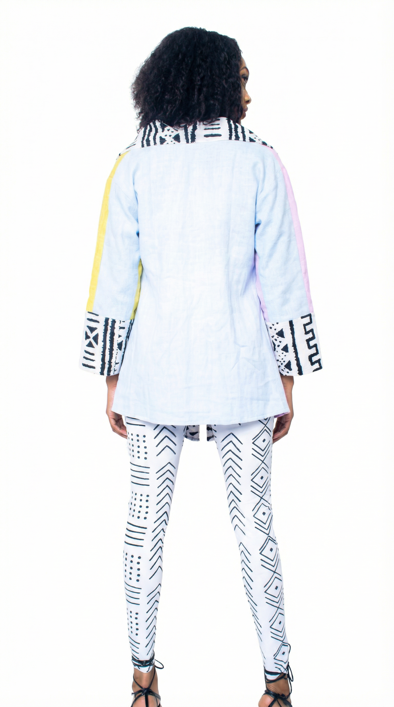Reversible Linen Robe (Mini ) 2 Styles in 1