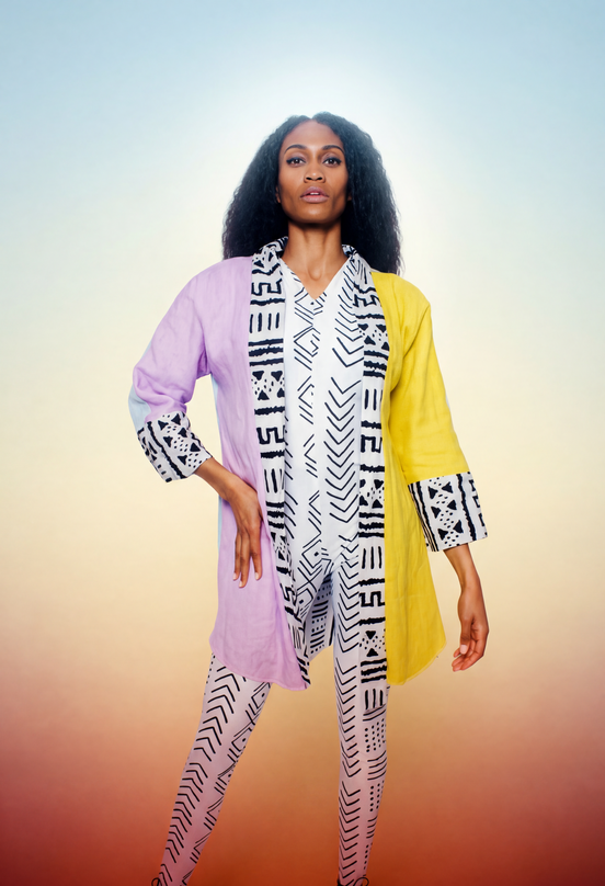 Reversible Linen Robe (Midi) 2 Styles in 1