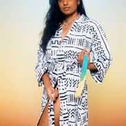 Mudcloth Robe (Maxi)