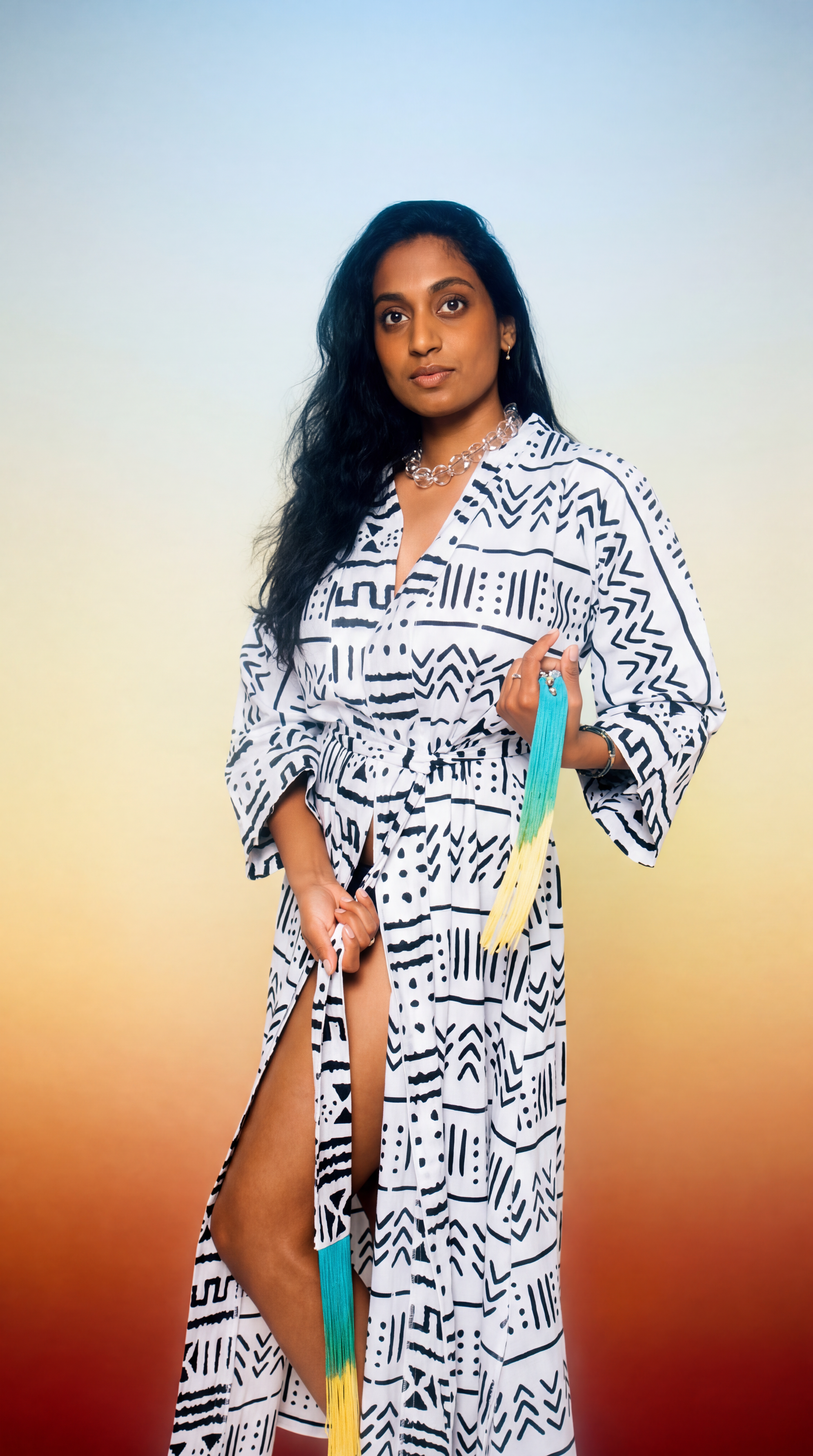 Mudcloth Robe (Maxi)