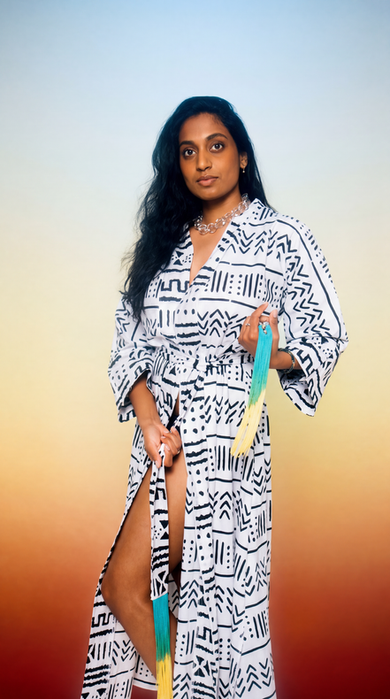 Mudcloth Robe (Maxi)
