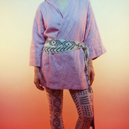 Lilac Linen Robe (Mini)