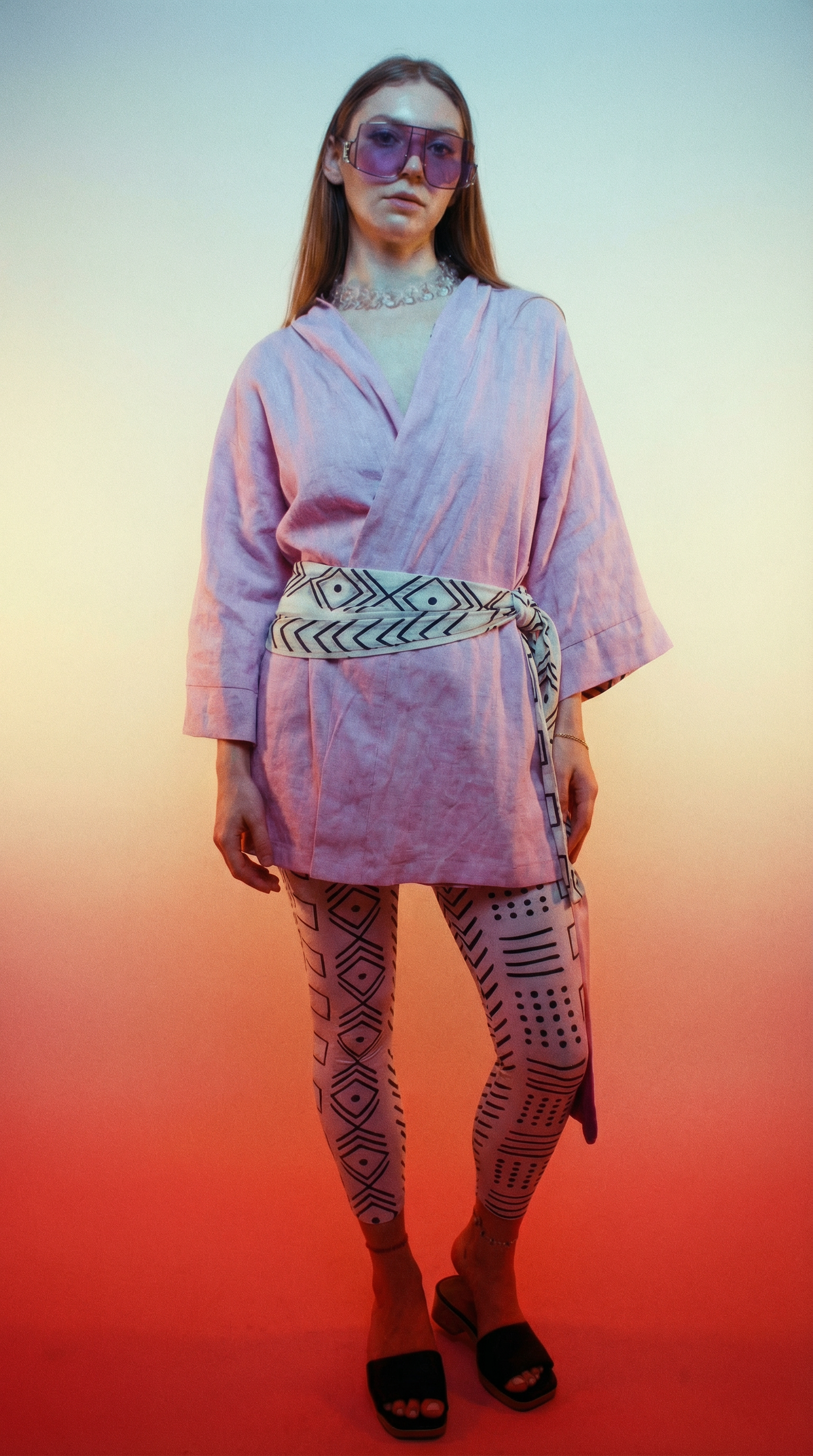 Lilac Linen Robe (Mini)