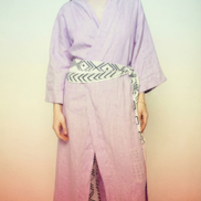 Lilac Linen Robe (Maxi)