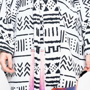 Mudcloth Robe (Midi)