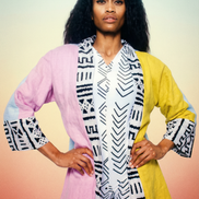 Reversible Linen Robe (Midi) 2 Styles in 1