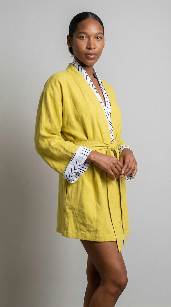 Pineapple Yellow Robe (Midi)