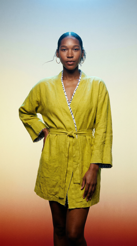 Pineapple Yellow Robe (Midi)
