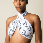 Slim Stretch Scarf - Mudcloth Print