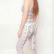 Stretch Mudcloth Leggings
