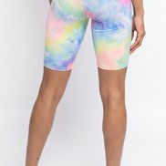 Stretch Tie Dye Biker Shorts