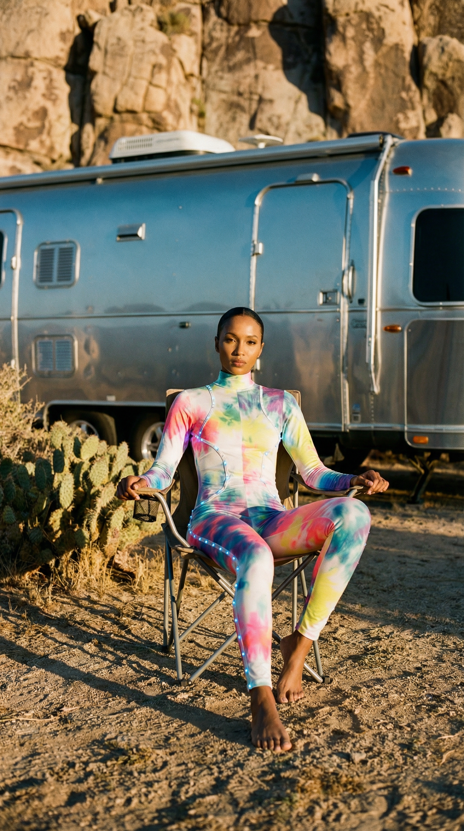 Luminous Bodysuit (Rainbow Tie Dye)