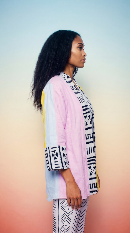 Reversible Linen Robe (Midi) 2 Styles in 1