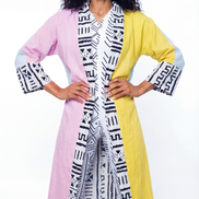 Reversible Linen Robe (Maxi) 2 in 1 Style