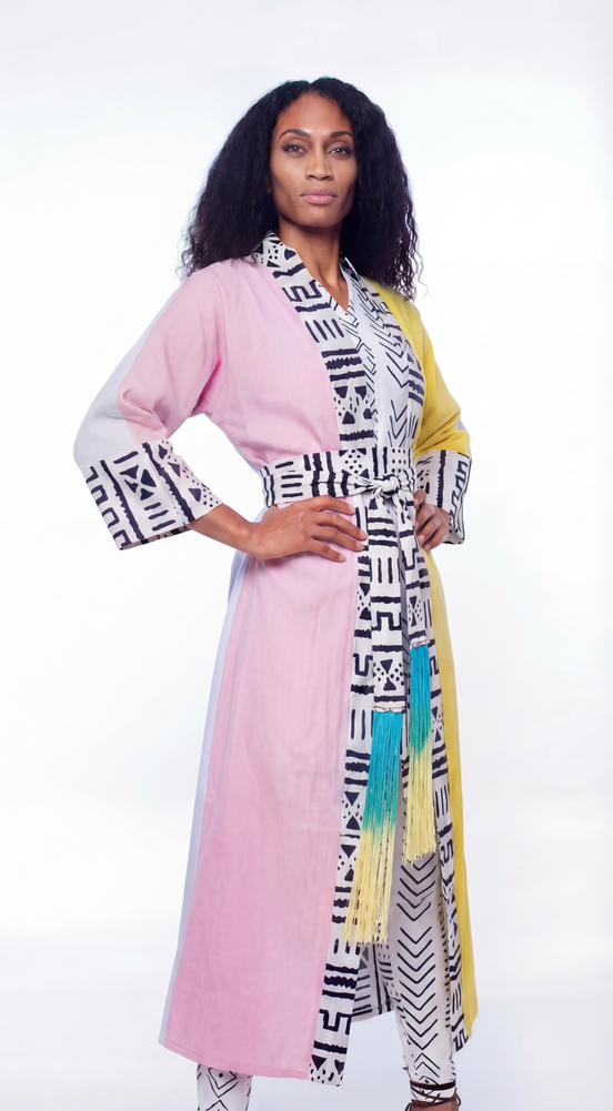 Reversible Linen Robe (Maxi) 2 in 1 Style