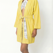Pineapple Yellow Robe (Midi)