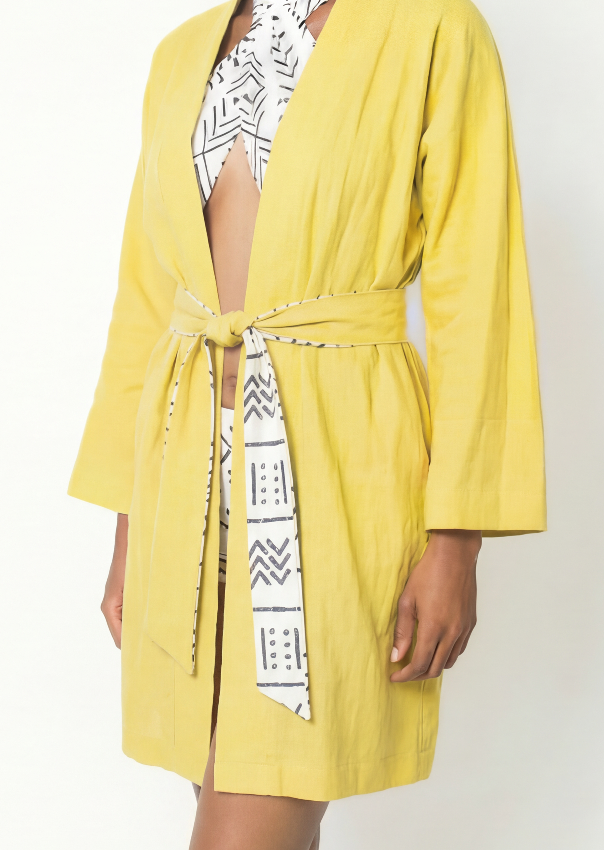 Pineapple Yellow Robe (Midi)