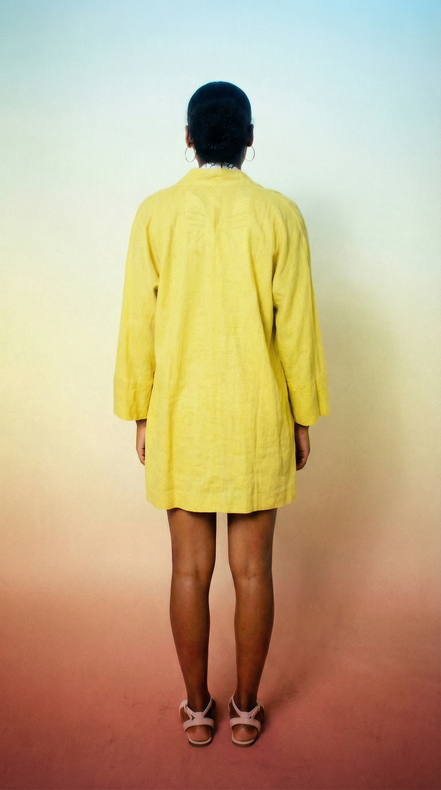 Pineapple Yellow Robe (Midi)