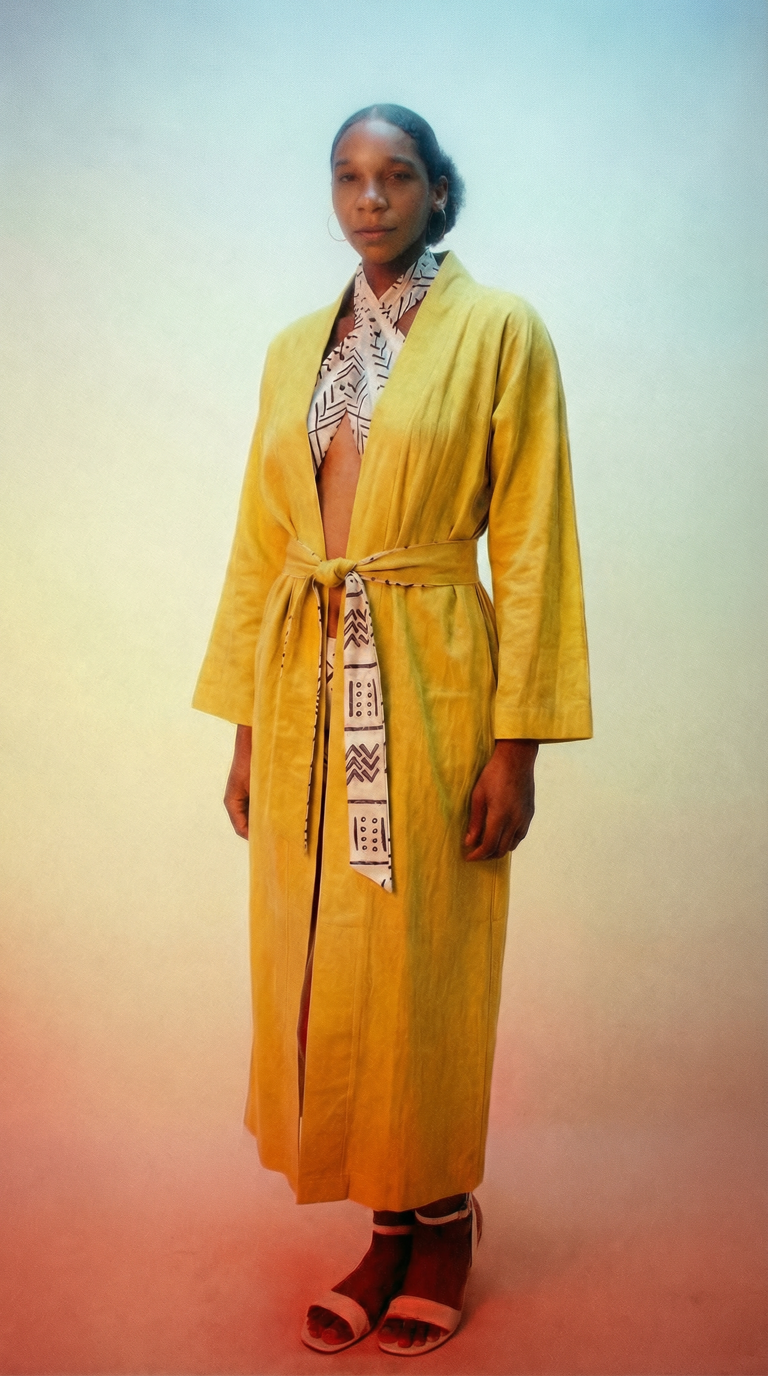 Pineapple Yellow Robe (Maxi)