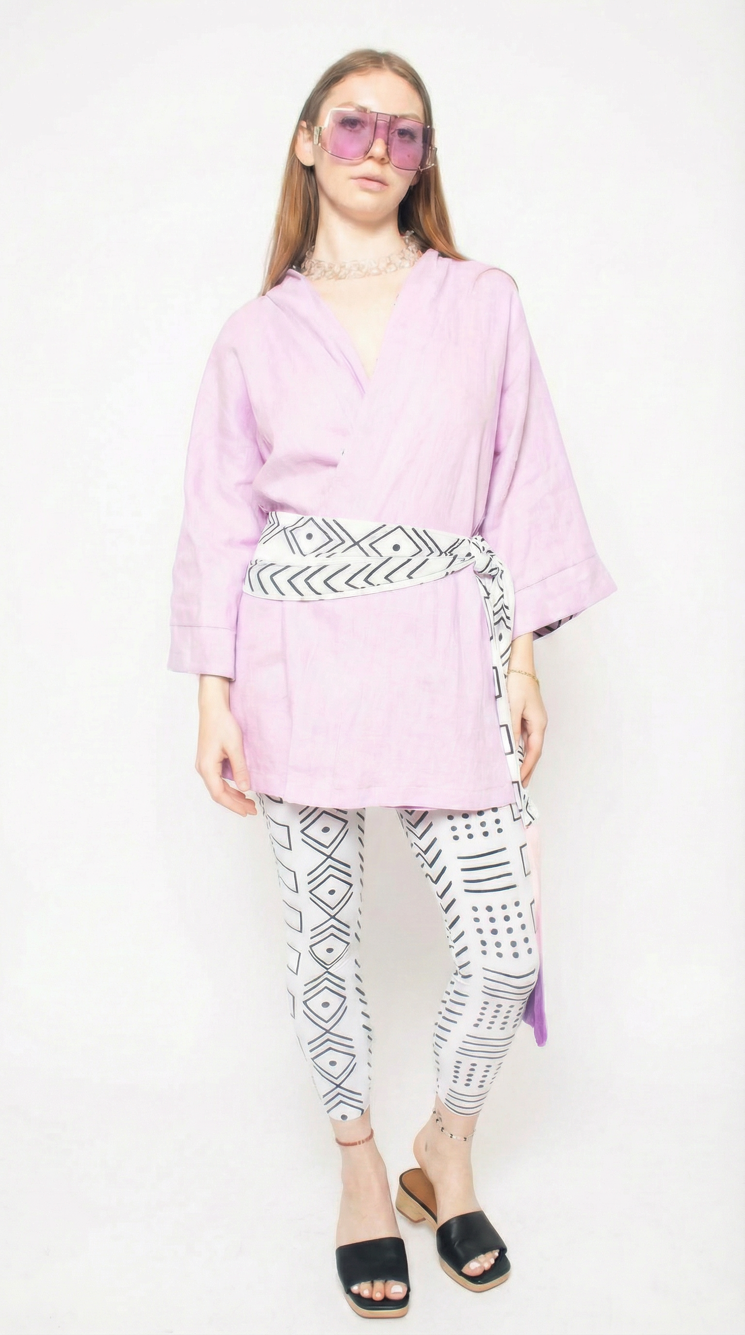 Lilac Linen Robe (Mini)