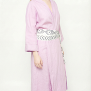 Lilac Linen Robe (Maxi)