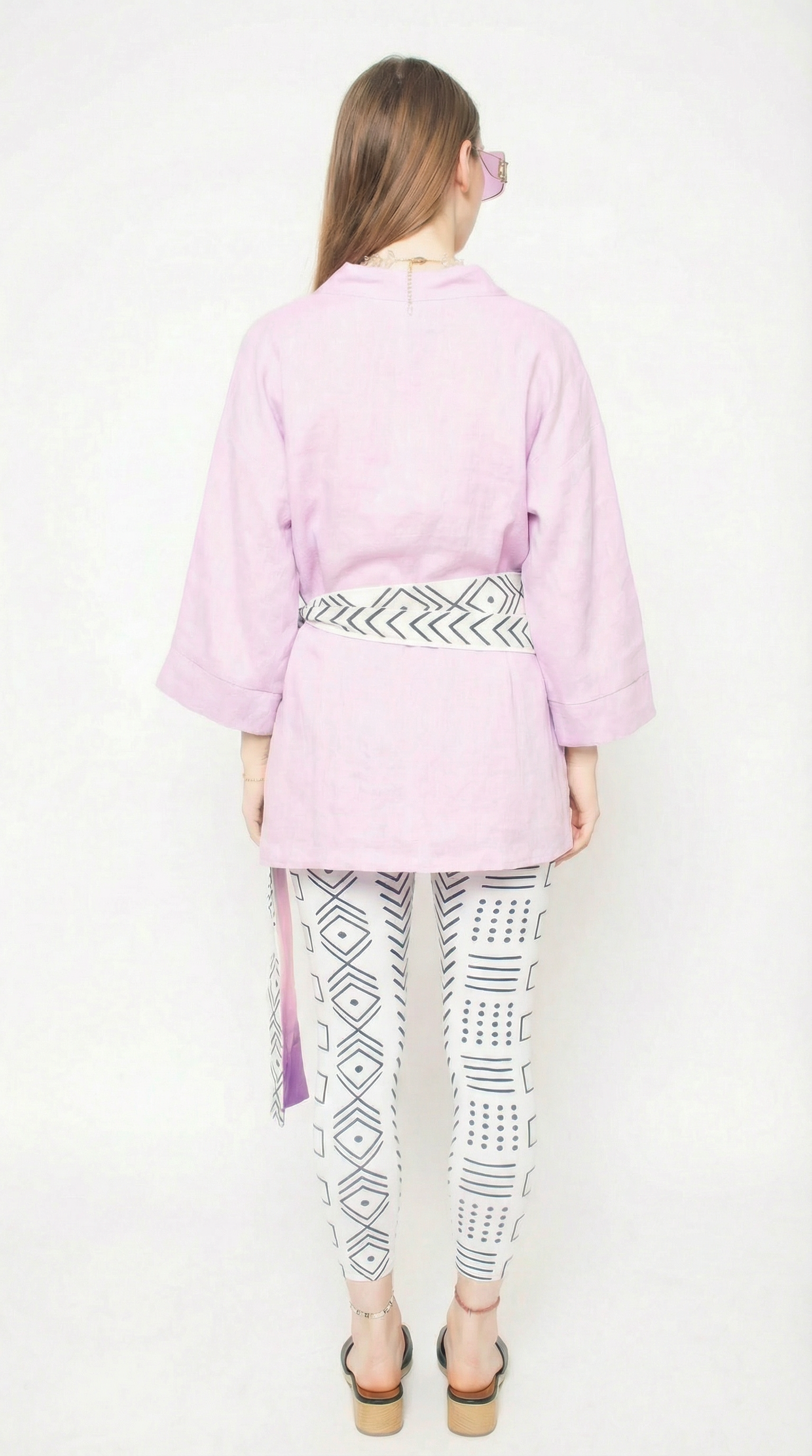 Lilac Linen Robe (Mini)