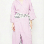 Lilac Linen Robe (Maxi)