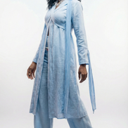 Coastal Breeze Robe w Butterfly Appliqué  (Midi)