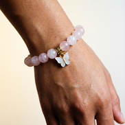 Aromatherapy Bracelet with Butterfly Charm