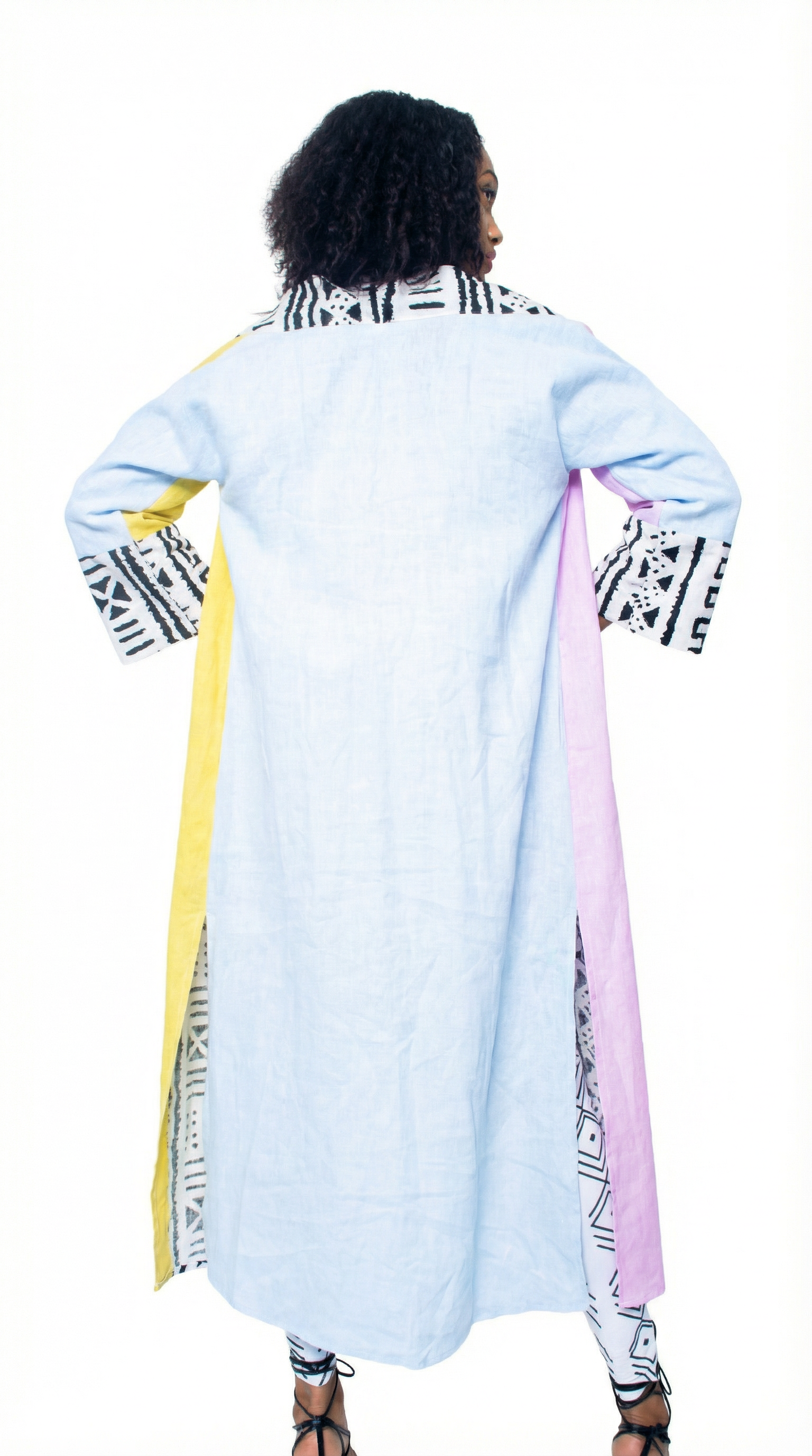 Reversible Linen Robe (Maxi) 2 in 1 Style
