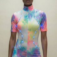 Luminous Bodysuit (Rainbow Tie Dye)