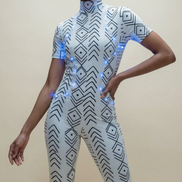 Luminous Bodysuit (Mud Cloth)