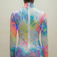 Luminous Bodysuit (Rainbow Tie Dye)