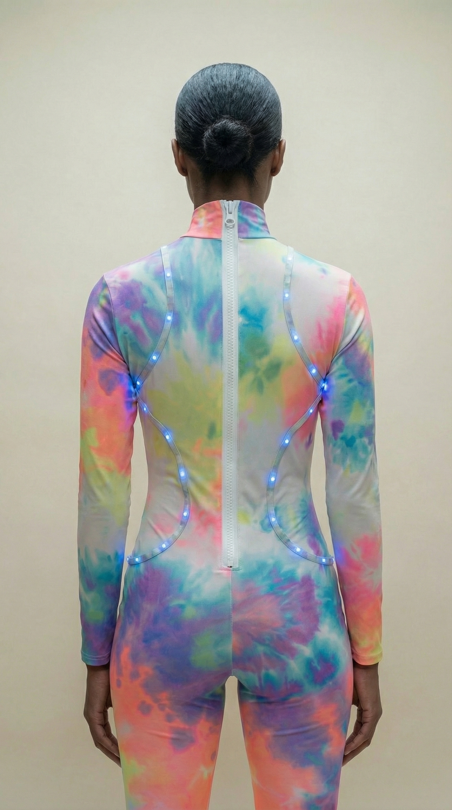 Luminous Bodysuit (Rainbow Tie Dye)