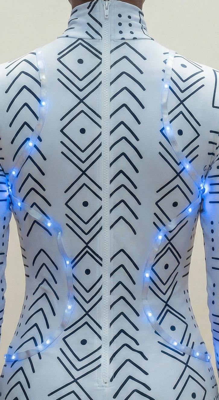 Luminous Bodysuit (Mud Cloth)