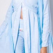 Coastal Breeze Robe w Butterfly Appliqué  (Midi)