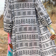 Mudcloth Robe (Maxi)