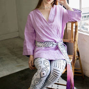 Lilac Linen Robe (Mini)
